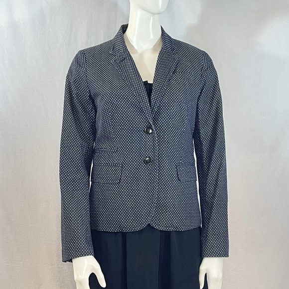 Navy Polka Dot Schoolboy Blazer | J Crew - Picture 2 of 8